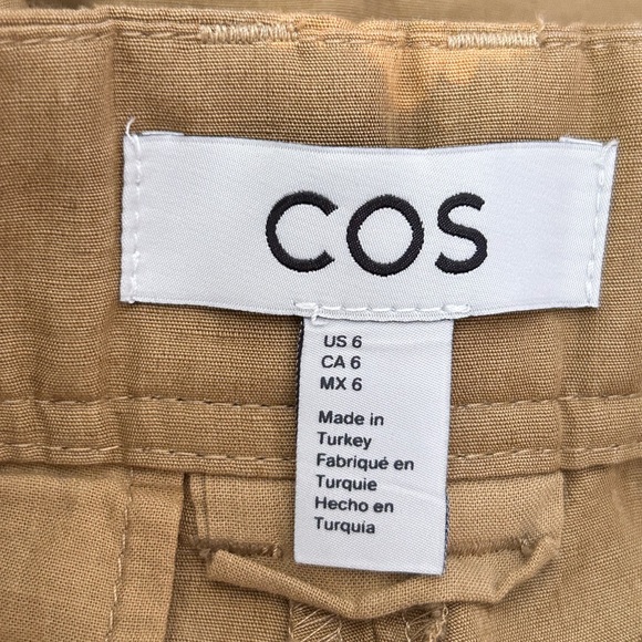 COS Pleated Linen Blend Trousers Workwear Minimalist , size 6US - Picture 7 of 12